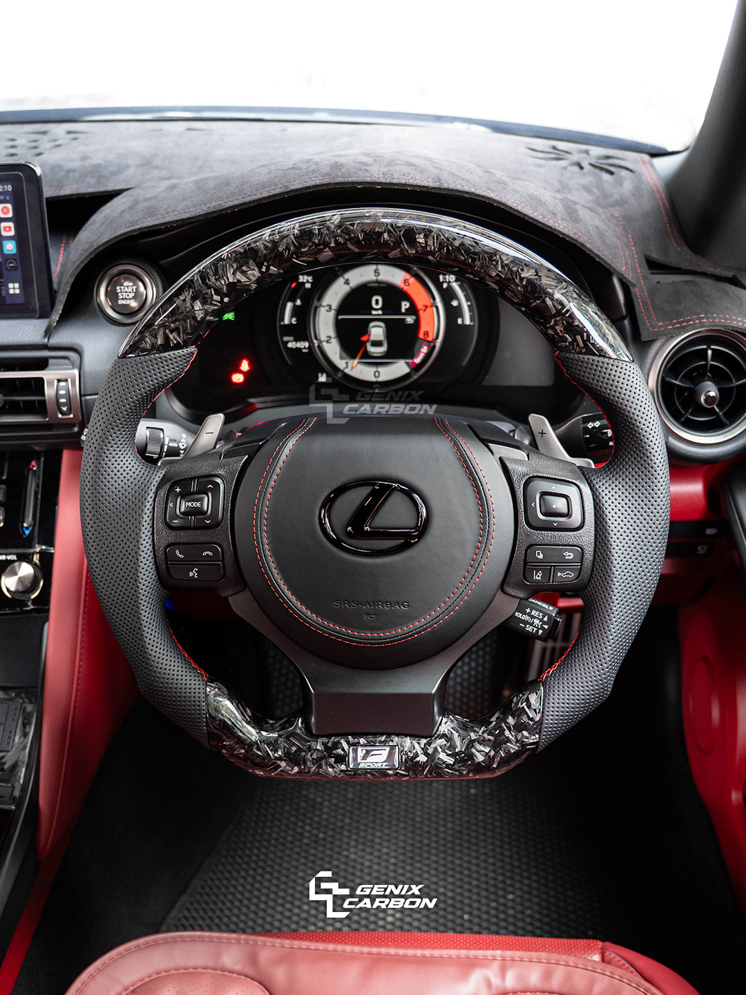 Lexus IS 2013+ | CT 2014+ | NX 2014+ | RC 2014+ Custom Carbon Fiber Steering Wheel (Retrofittable for most Lexus & Toyota models)
