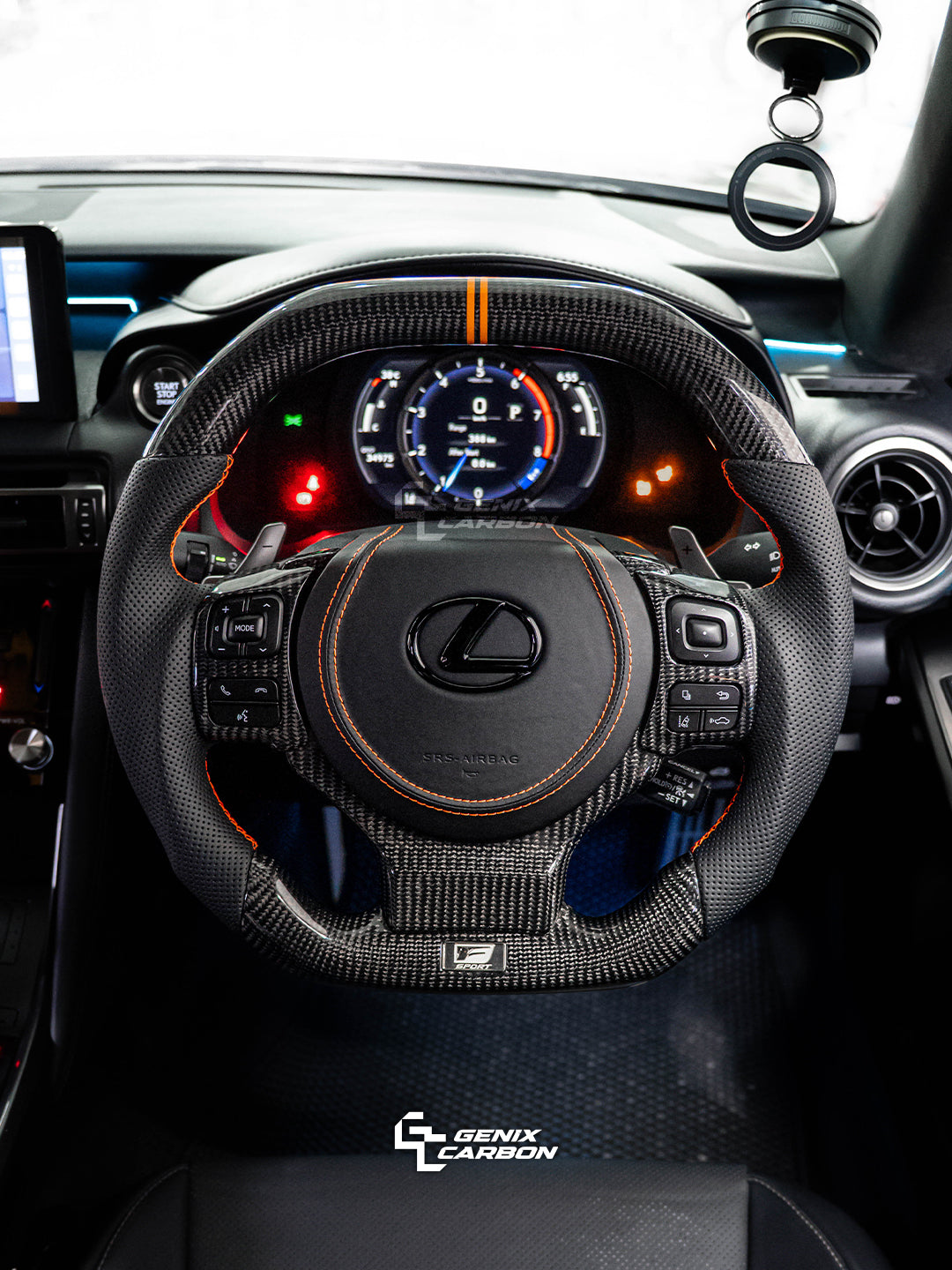 Lexus IS 2013+ | CT 2014+ | NX 2014+ | RC 2014+ Custom Carbon Fiber Steering Wheel (Retrofittable for most Lexus & Toyota models)