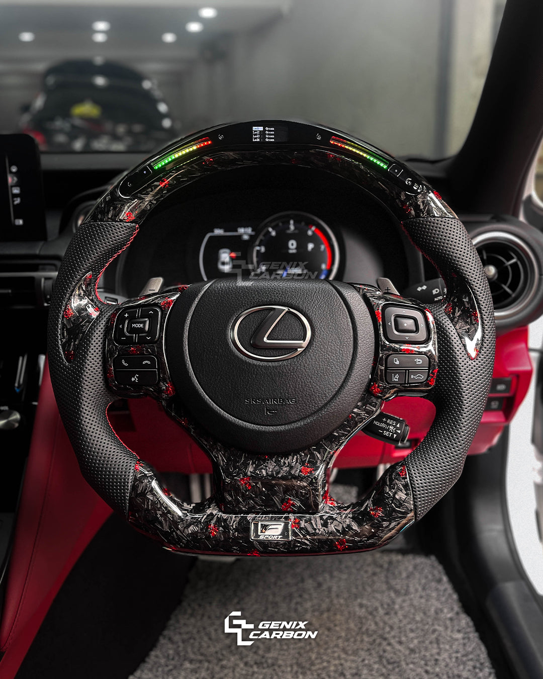 Lexus IS 2013+ | CT 2014+ | NX 2014+ | RC 2014+ Carbon Fiber Steering Wheel (Retrofittable for most Lexus & Toyota models)