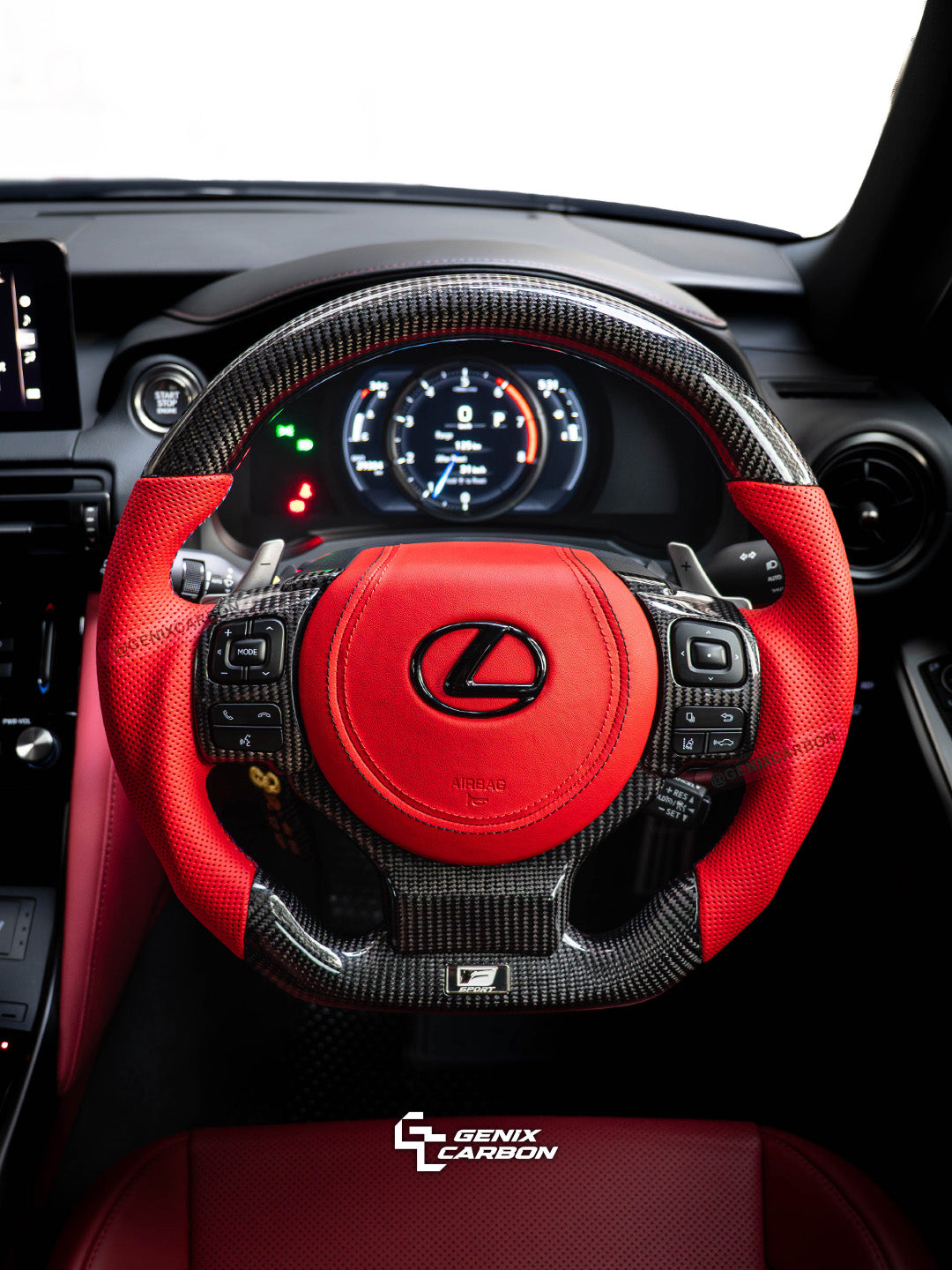 Lexus IS 2013+ | CT 2014+ | NX 2014+ | RC 2014+ Custom Carbon Fiber Steering Wheel (Retrofittable for most Lexus & Toyota models)