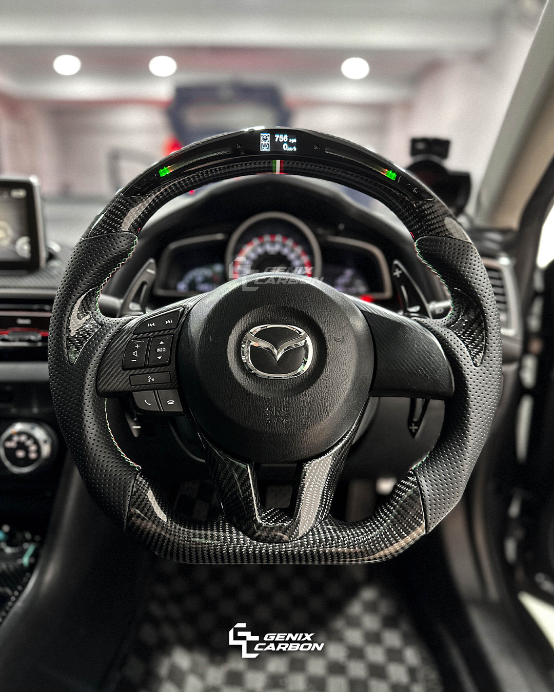 Mazda 3 2014+ Custom Carbon Fiber Steering Wheel