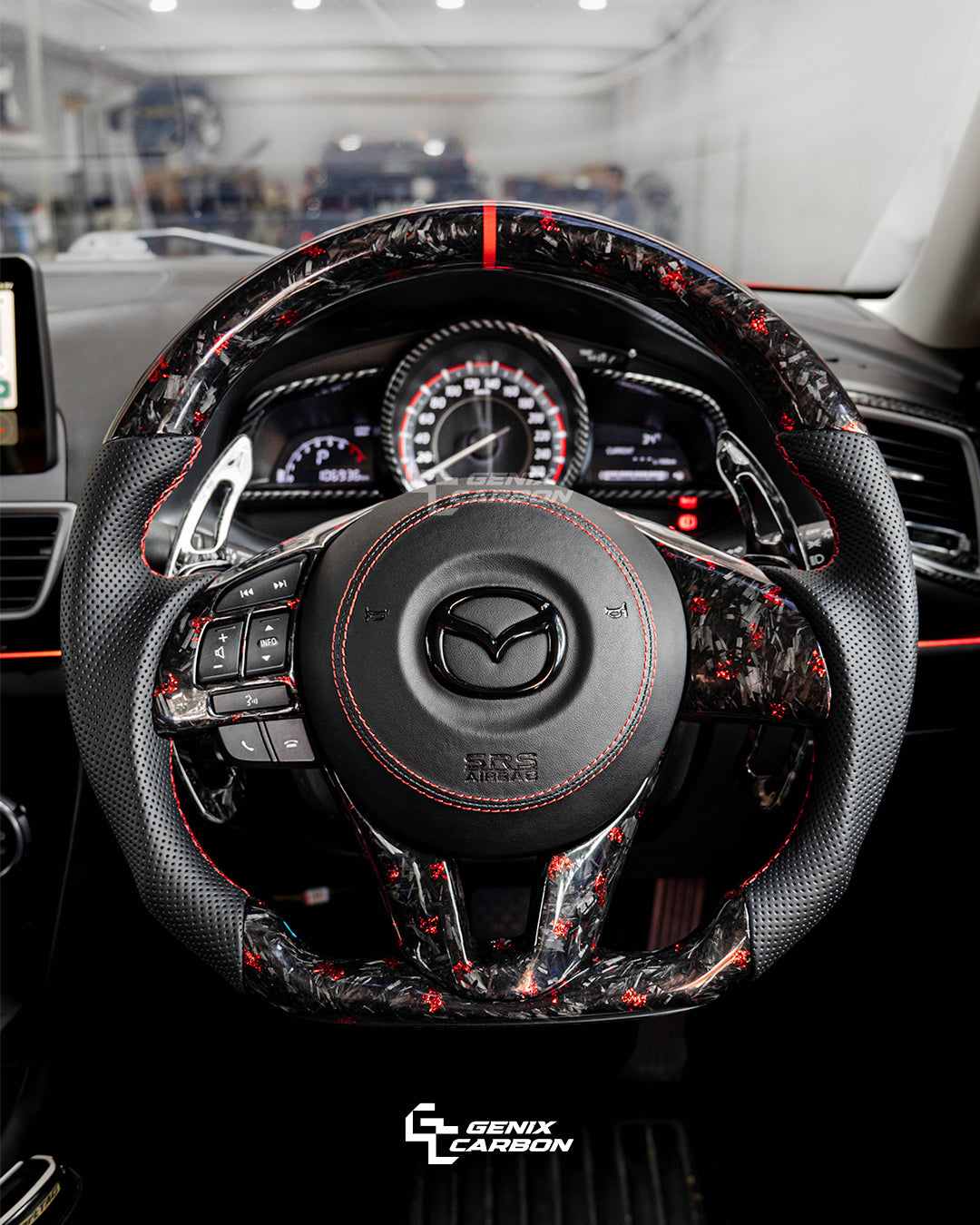Mazda 3 2014+ Custom Carbon Fiber Steering Wheel