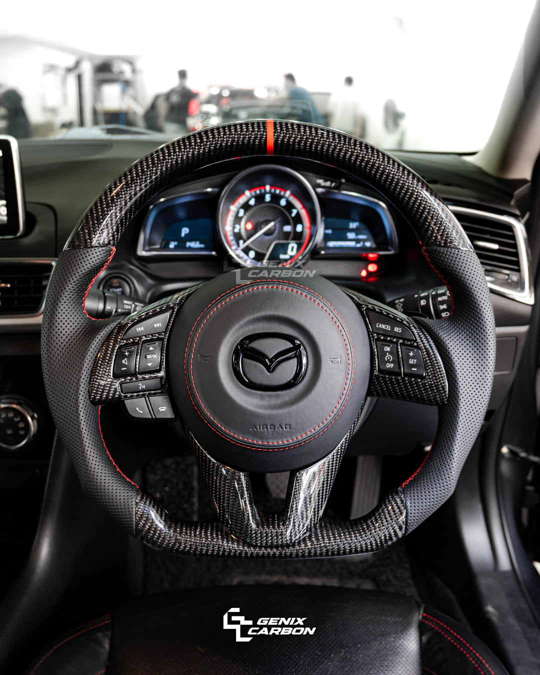 Mazda 3 2014+ Custom Carbon Fiber Steering Wheel