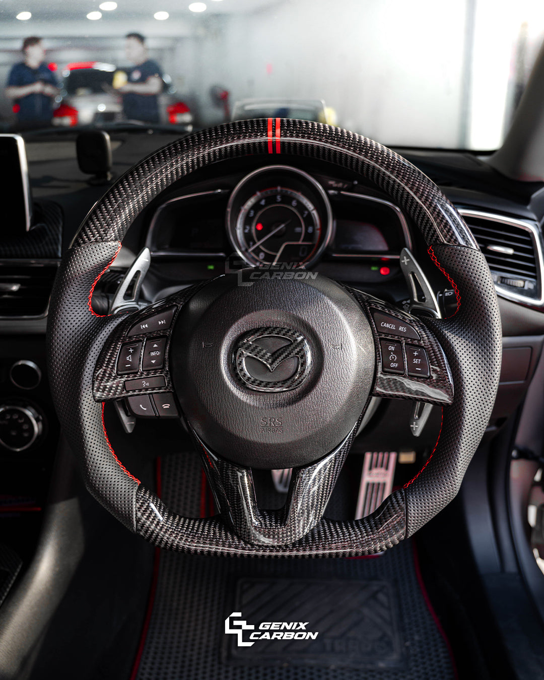 Mazda 3 2014+ Custom Carbon Fiber Steering Wheel