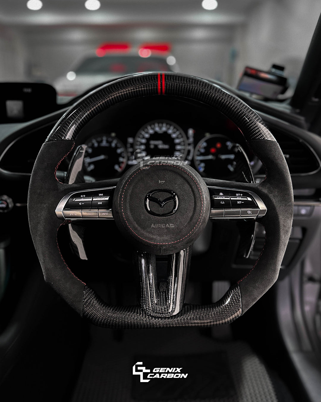 Mazda 3 2021+ | CX-30 2019+ Custom Carbon Fiber Steering Wheel
