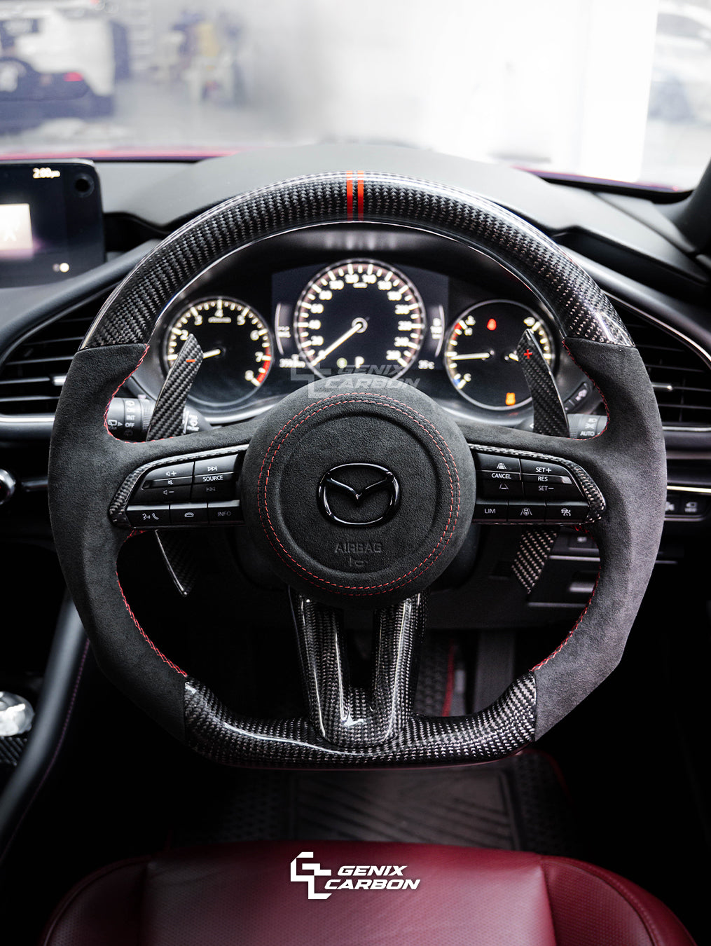Mazda 3 2021+ | CX-30 2019+ Custom Carbon Fiber Steering Wheel