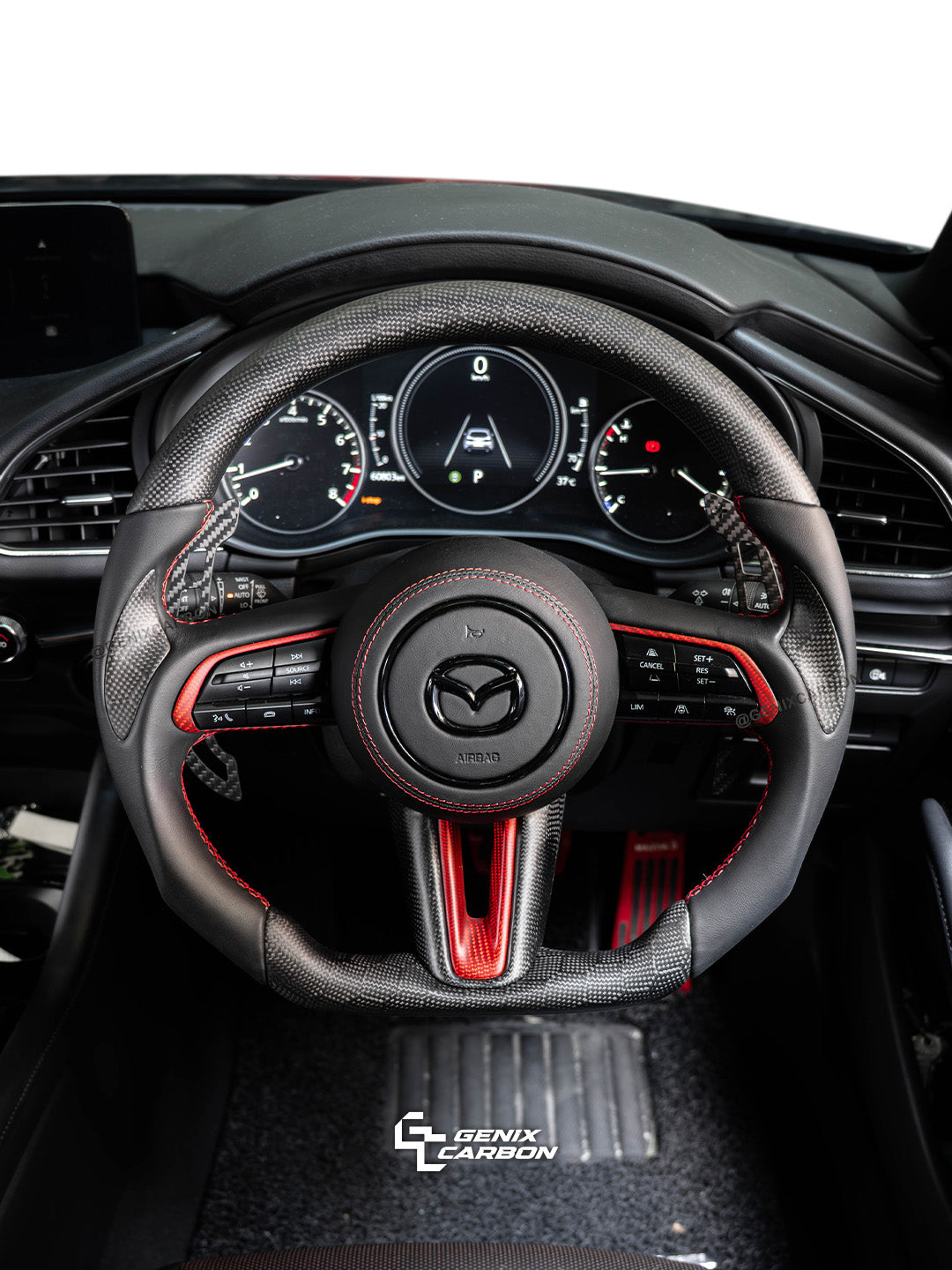 Mazda 3 2021+ | CX-30 2019+ Custom Carbon Fiber Steering Wheel