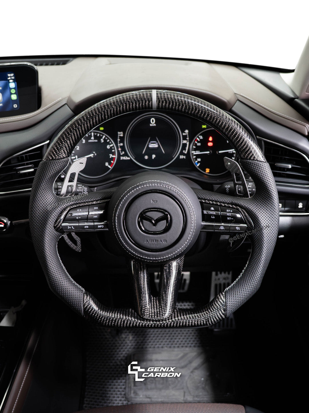 Mazda 3 2021+ | CX-30 2019+ Custom Carbon Fiber Steering Wheel