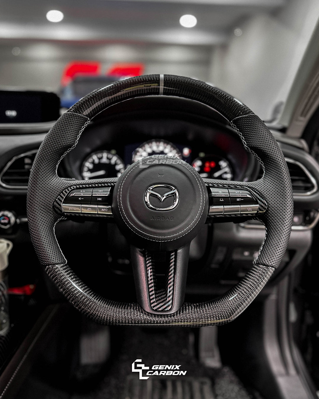 Mazda 3 2021+ | CX-30 2019+ Custom Carbon Fiber Steering Wheel