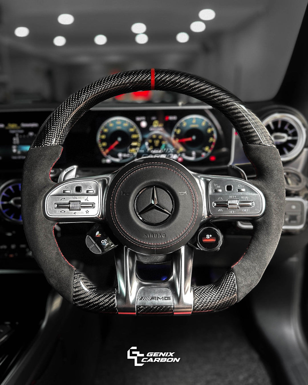 Mercedes-Benz AMG Carbon Fiber Steering Wheel (Retrofittable for all Mercedes-Benz 2010+)