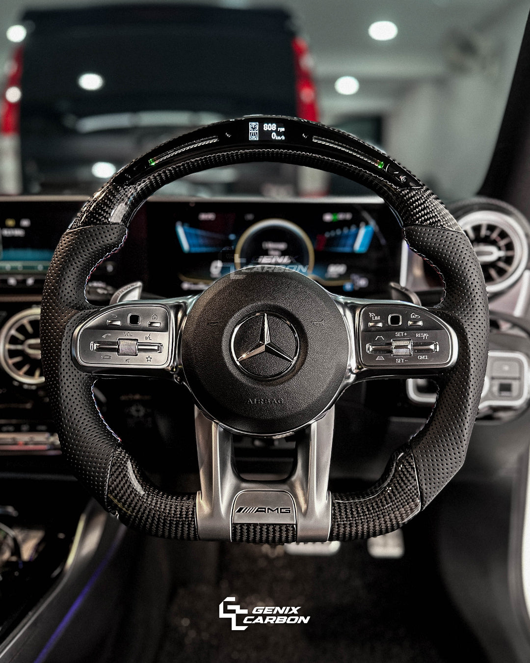 Mercedes-Benz AMG Carbon Fiber Steering Wheel (Retrofittable for all Mercedes-Benz 2010+)