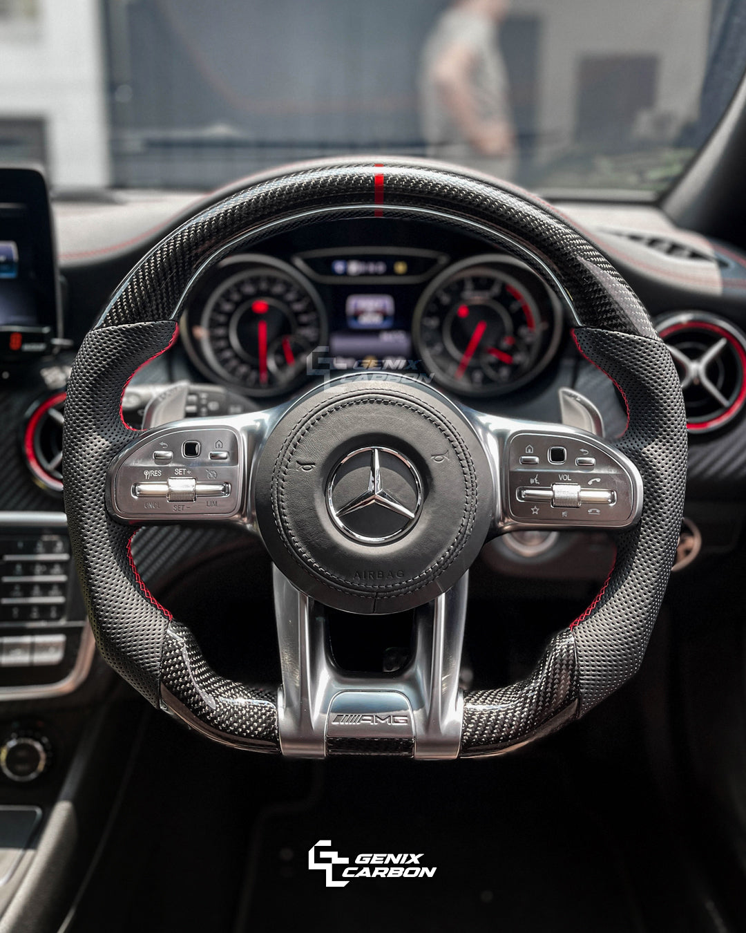 Mercedes-Benz AMG Carbon Fiber Steering Wheel (Retrofittable for all Mercedes-Benz 2010+)