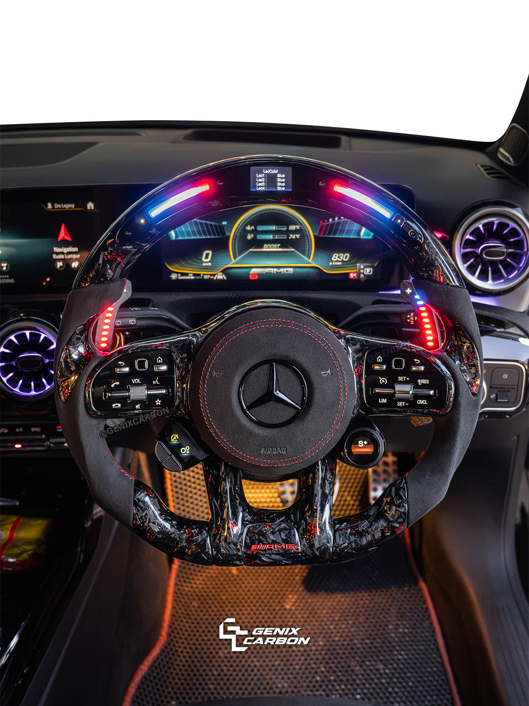 Mercedes-Benz AMG Custom Carbon Fiber Steering Wheel (Retrofittable for all Mercedes-Benz 2010+)