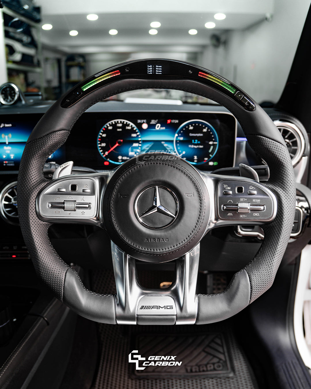 Mercedes-Benz AMG Carbon Fiber Steering Wheel (Retrofittable for all Mercedes-Benz 2010+)