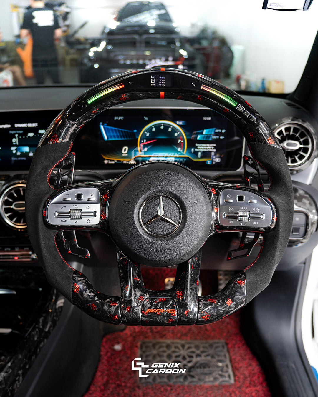 Mercedes-Benz AMG Carbon Fiber Steering Wheel (Retrofittable for all Mercedes-Benz 2010+)