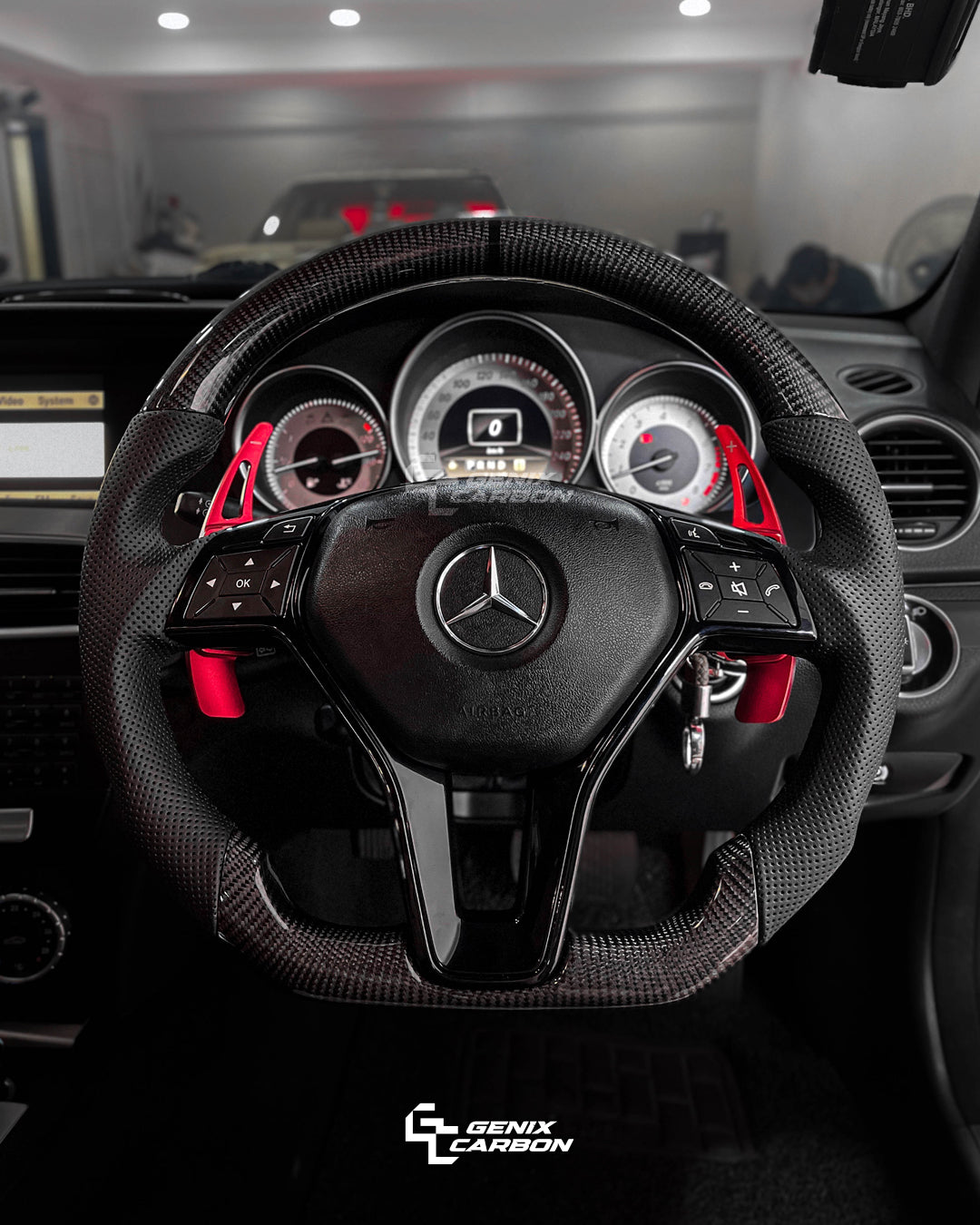 Mercedes Non-AMG A-Class / C-Class / E-Class / CLA-Class / CLS-Class / GLA-Class / GLK-Class Carbon Fiber Steering Wheel