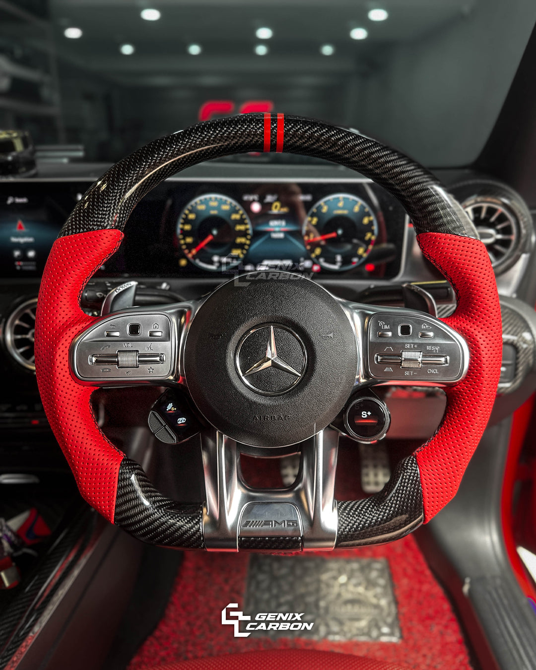 Mercedes-Benz AMG Carbon Fiber Steering Wheel (Retrofittable for all Mercedes-Benz 2010+)