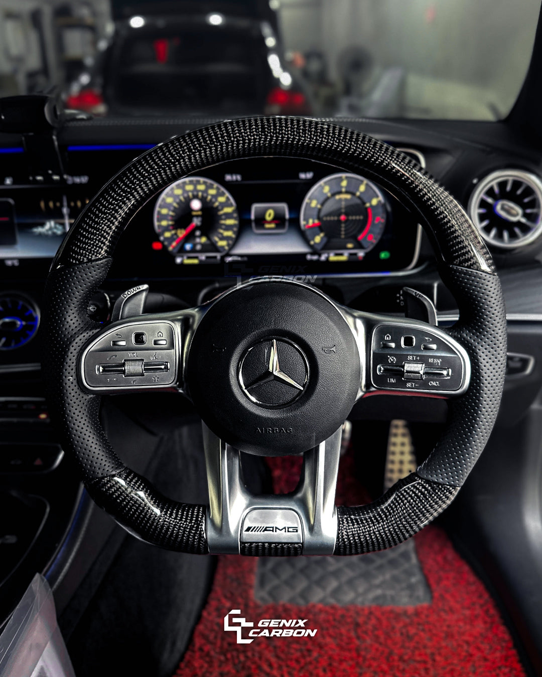 Mercedes-Benz AMG Carbon Fiber Steering Wheel (Retrofittable for all Mercedes-Benz 2010+)