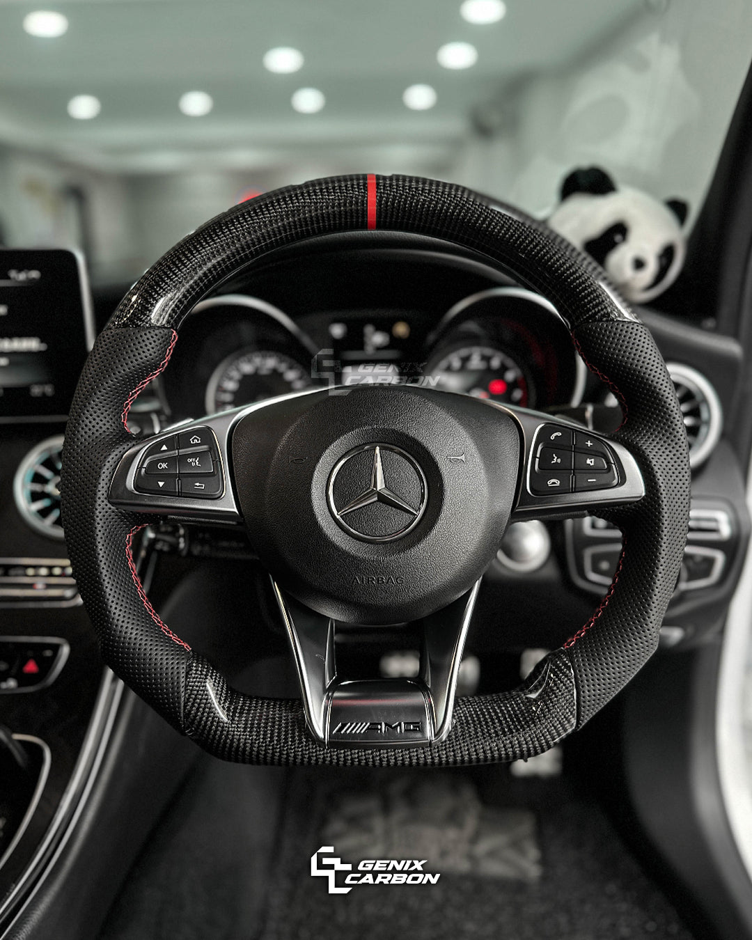 Mercedes AMG 2016+ A45 / C43 / C63 / E63 / GLA45 / SL Carbon Fiber Steering Wheel