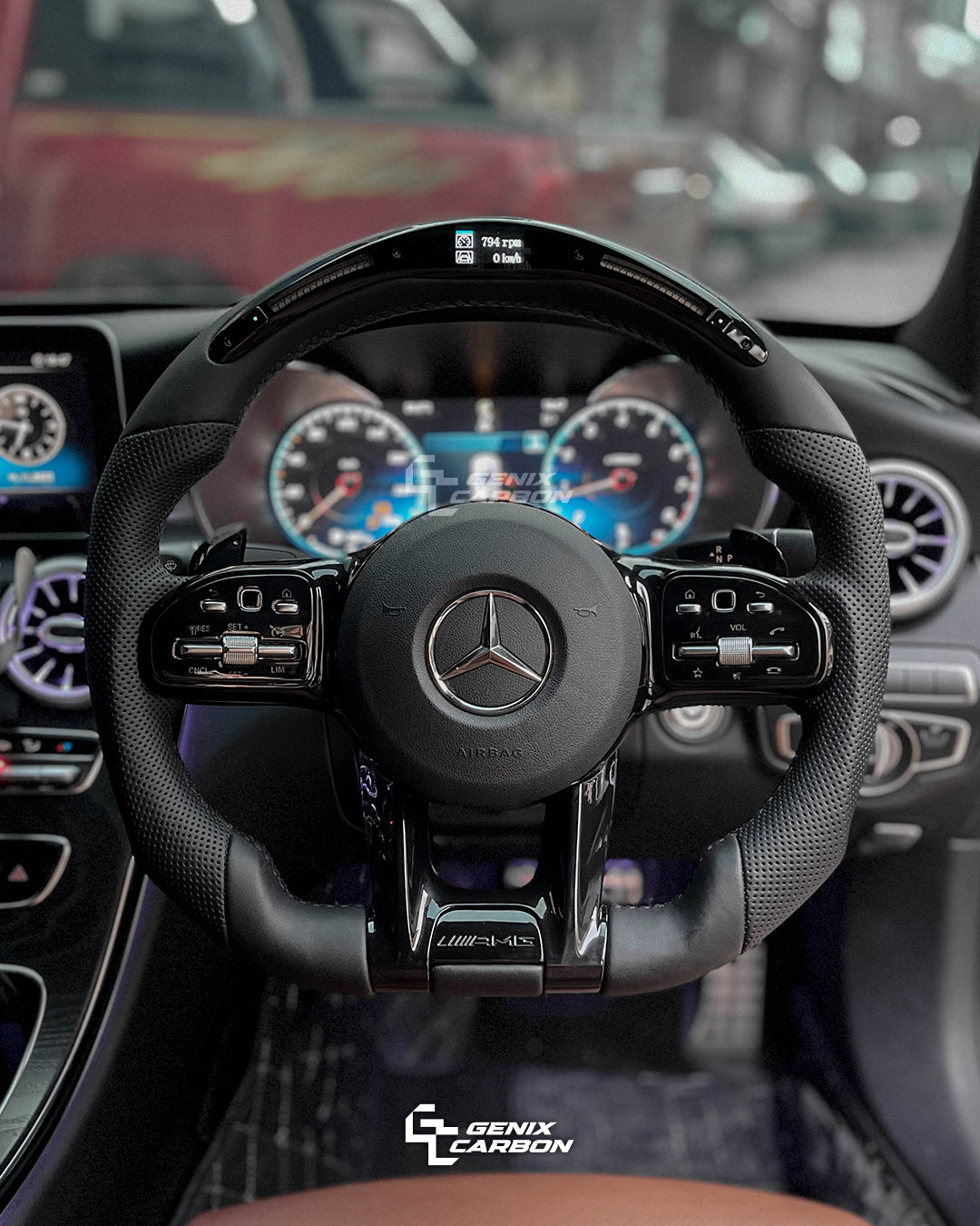 Mercedes-Benz AMG Carbon Fiber Steering Wheel (Retrofittable for all Mercedes-Benz 2010+)