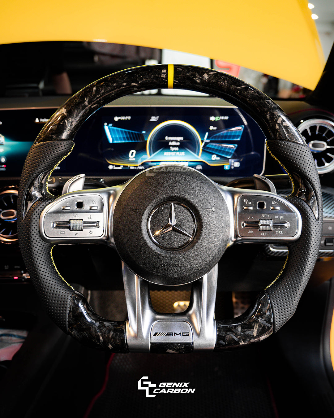 Mercedes-Benz AMG Carbon Fiber Steering Wheel (Retrofittable for all Mercedes-Benz 2010+)