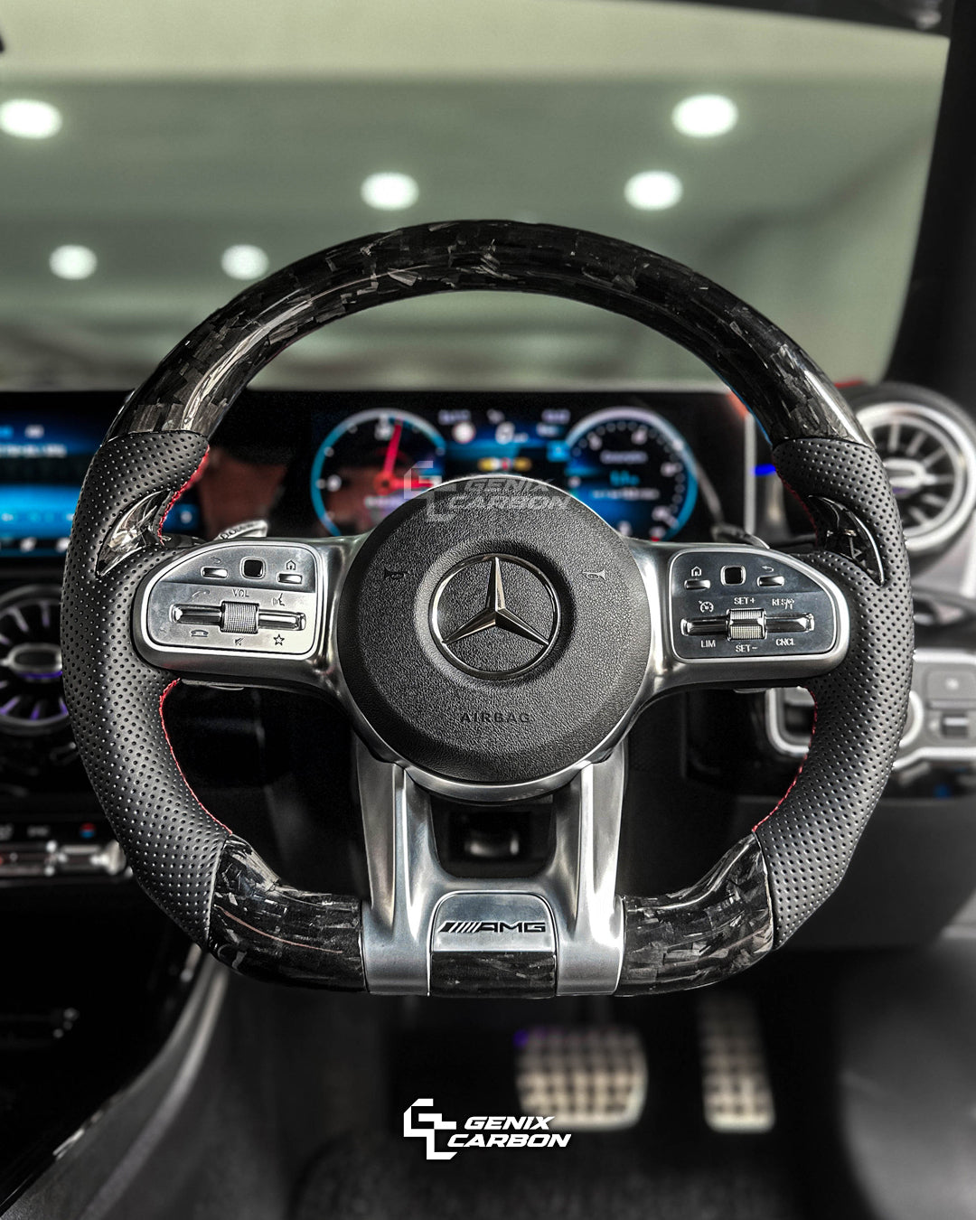 Mercedes-Benz AMG Carbon Fiber Steering Wheel (Retrofittable for all Mercedes-Benz 2010+)