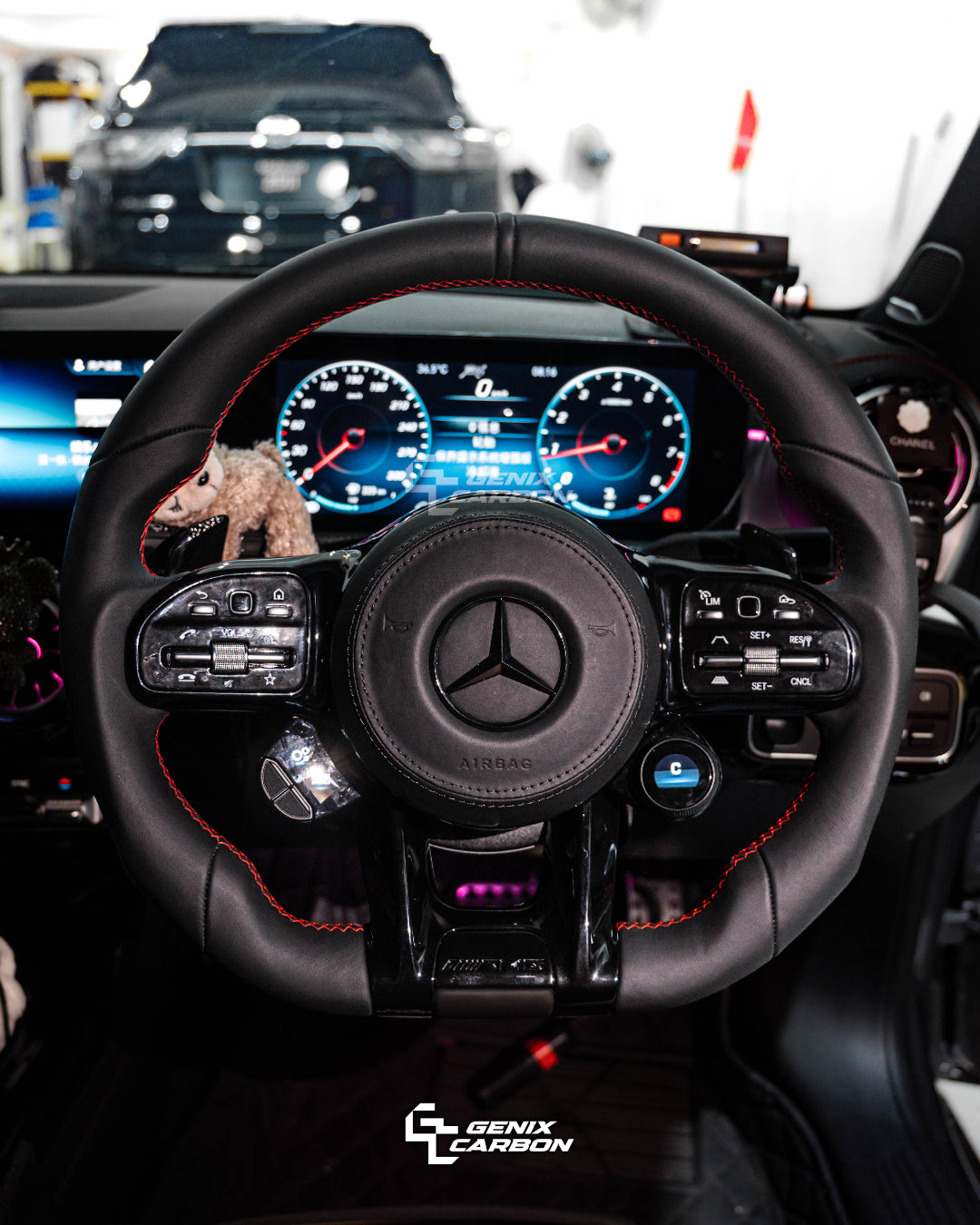 Mercedes-Benz AMG Carbon Fiber Steering Wheel (Retrofittable for all Mercedes-Benz 2010+)