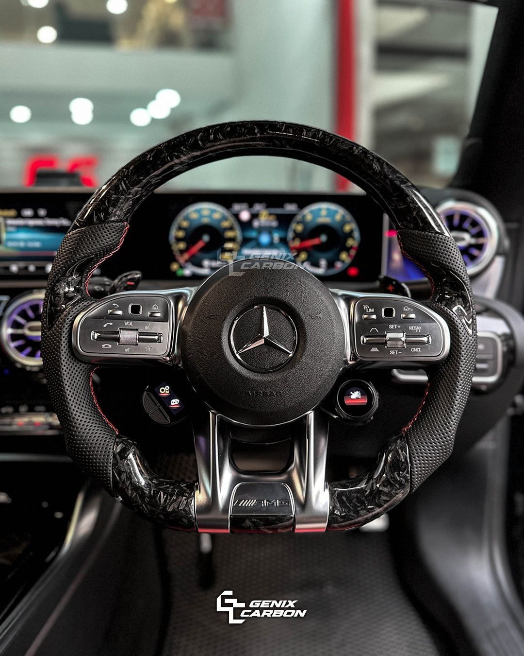 Mercedes-Benz AMG Carbon Fiber Steering Wheel (Retrofittable for all Mercedes-Benz 2010+)