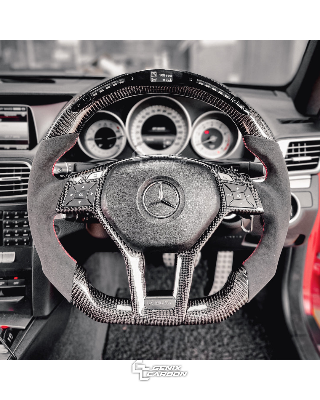 Mercedes 2008+ A-Class / C-Class / E-Class / CLA-Class / CLS-Class / GLA-Class / SL-Class / SLK-Class / AMG Carbon Fiber Steering Wheel