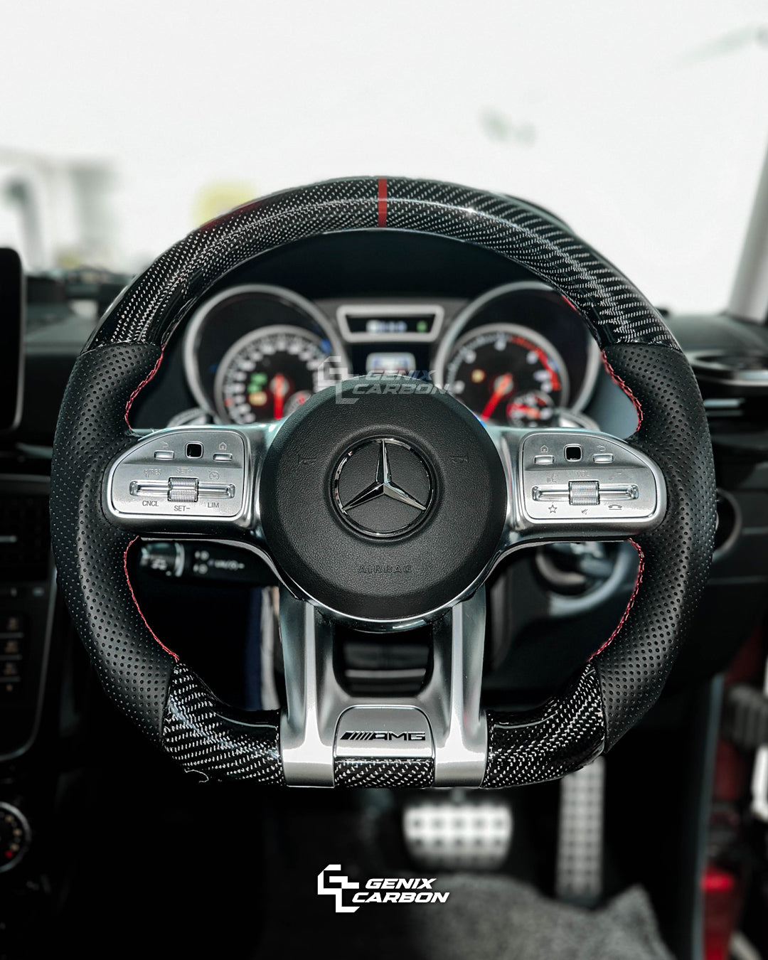 Mercedes-Benz AMG Carbon Fiber Steering Wheel (Retrofittable for all Mercedes-Benz 2010+)