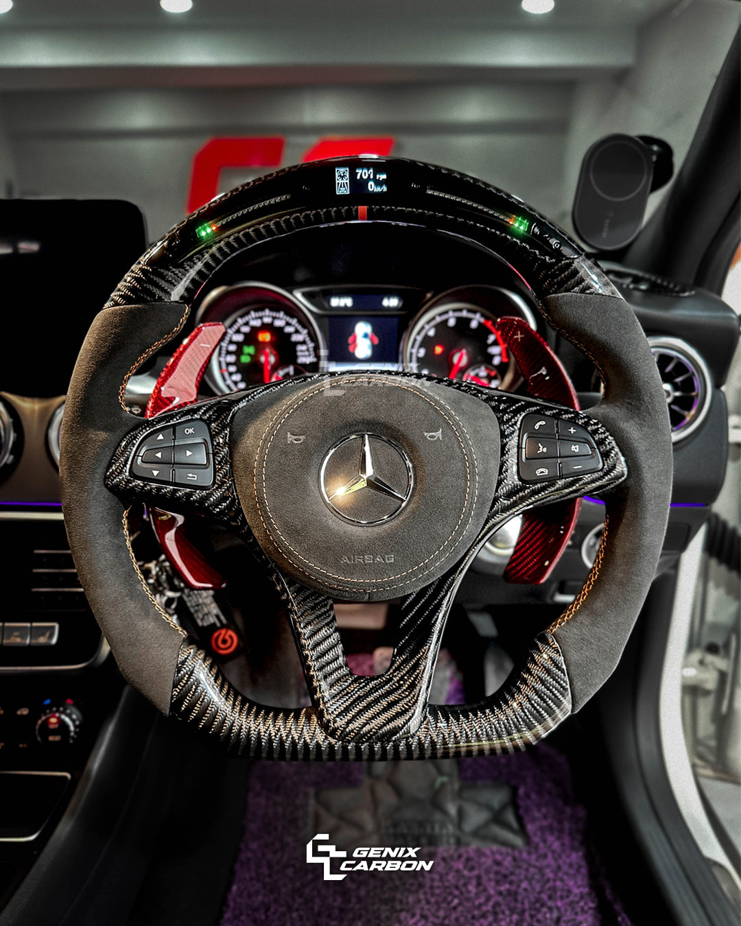 Mercedes C-Class / E-Class / CLA-Class / CLS-Class / GLA-Class / GLC-Class / GLE-Class / GLS-Class / VITO Carbon Fiber Steering Wheel