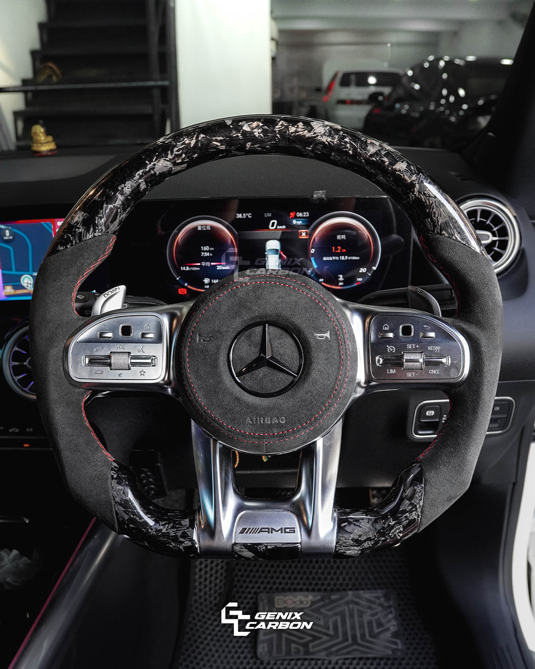 Mercedes-Benz AMG Carbon Fiber Steering Wheel (Retrofittable for all Mercedes-Benz 2010+)