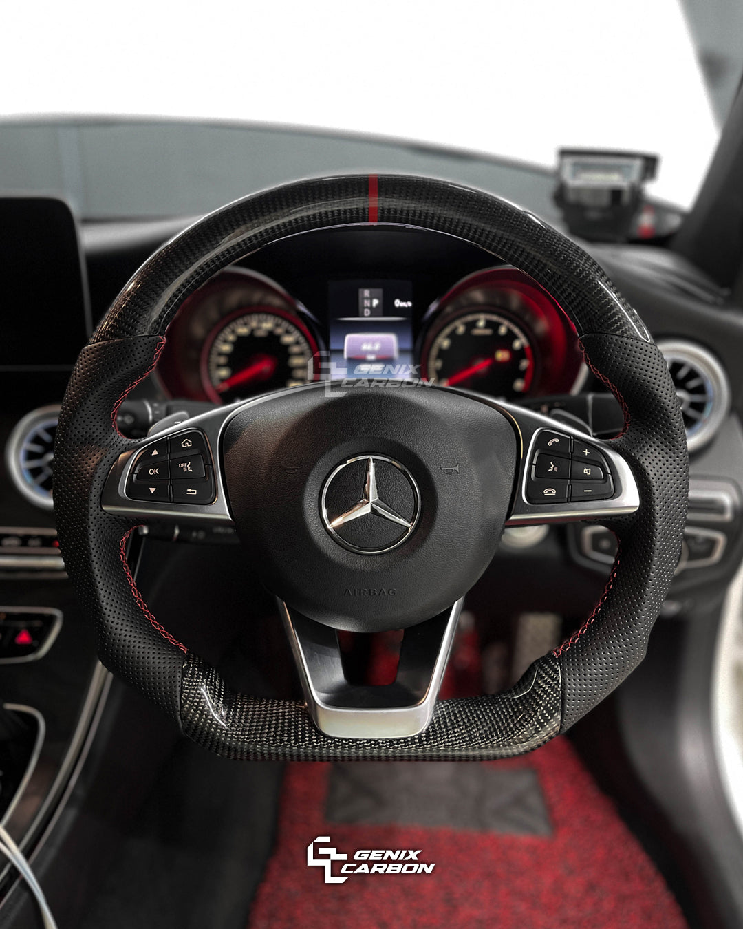 Mercedes 2016+ A-Class / C-Class / E-Class / GLA-Class / CLA-Class / CLS-Class / S-Class / GLE-Class / SLC-Class / SL-Class Carbon Fiber Steering Wheel
