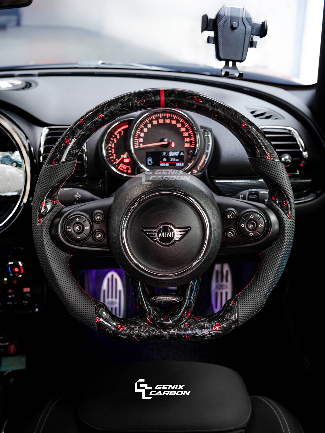 Mini Cooper F54 F55 F56 F57 F60 Custom Carbon Fiber Steering Wheel