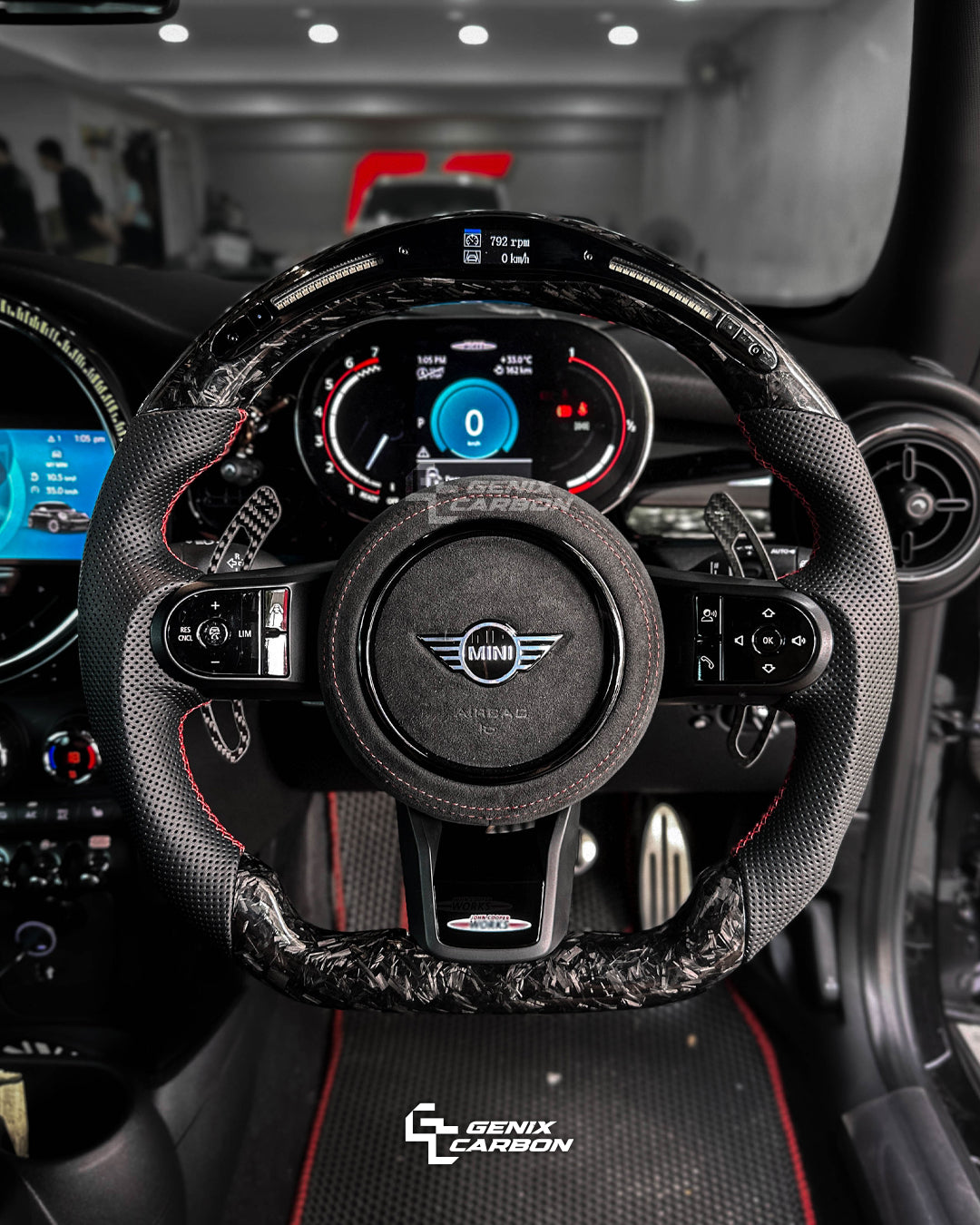Mini Cooper F56 2022+ Carbon Fiber Steering Wheel