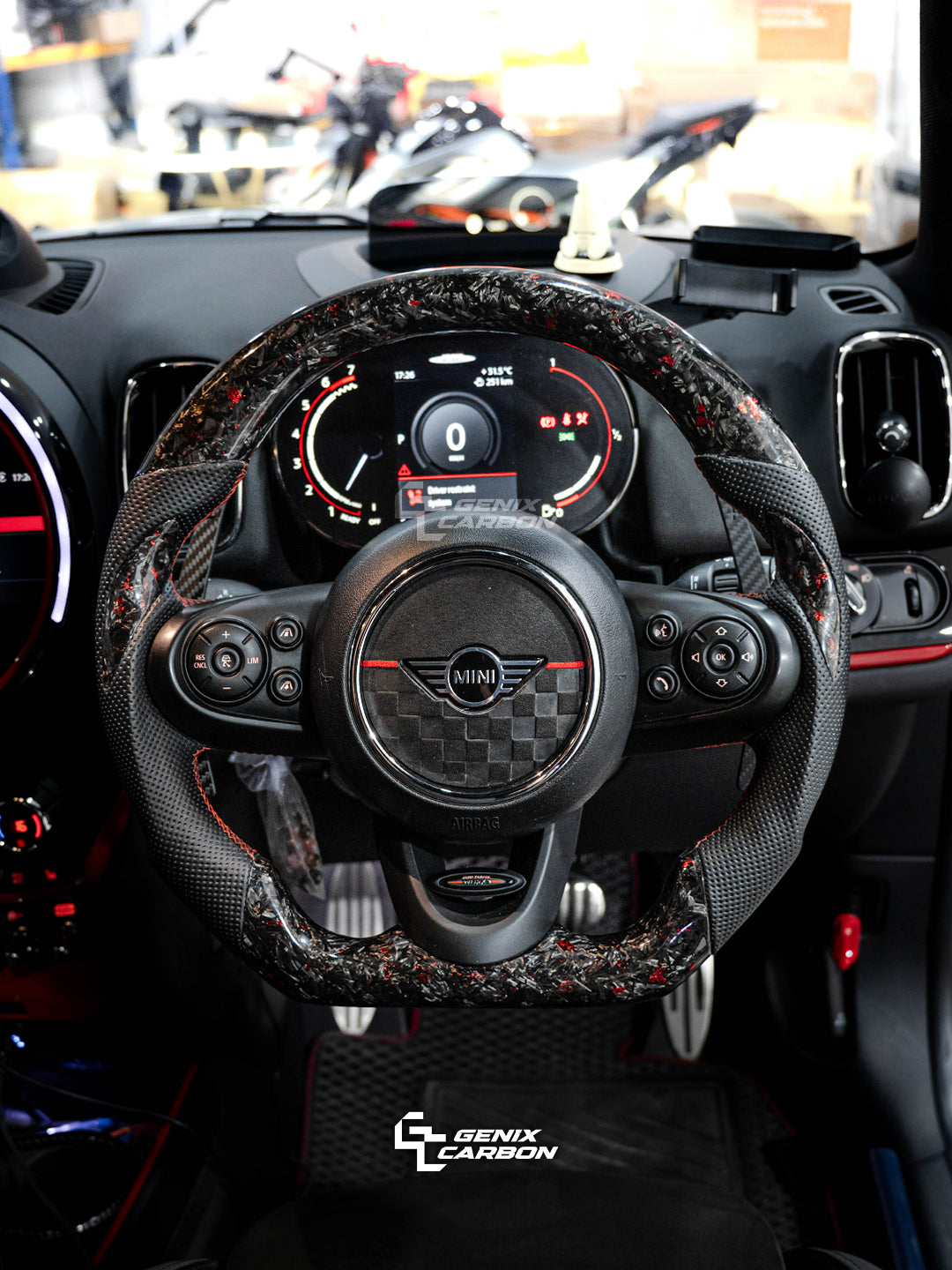 Mini Cooper F54 F55 F56 F57 F60 Custom Carbon Fiber Steering Wheel