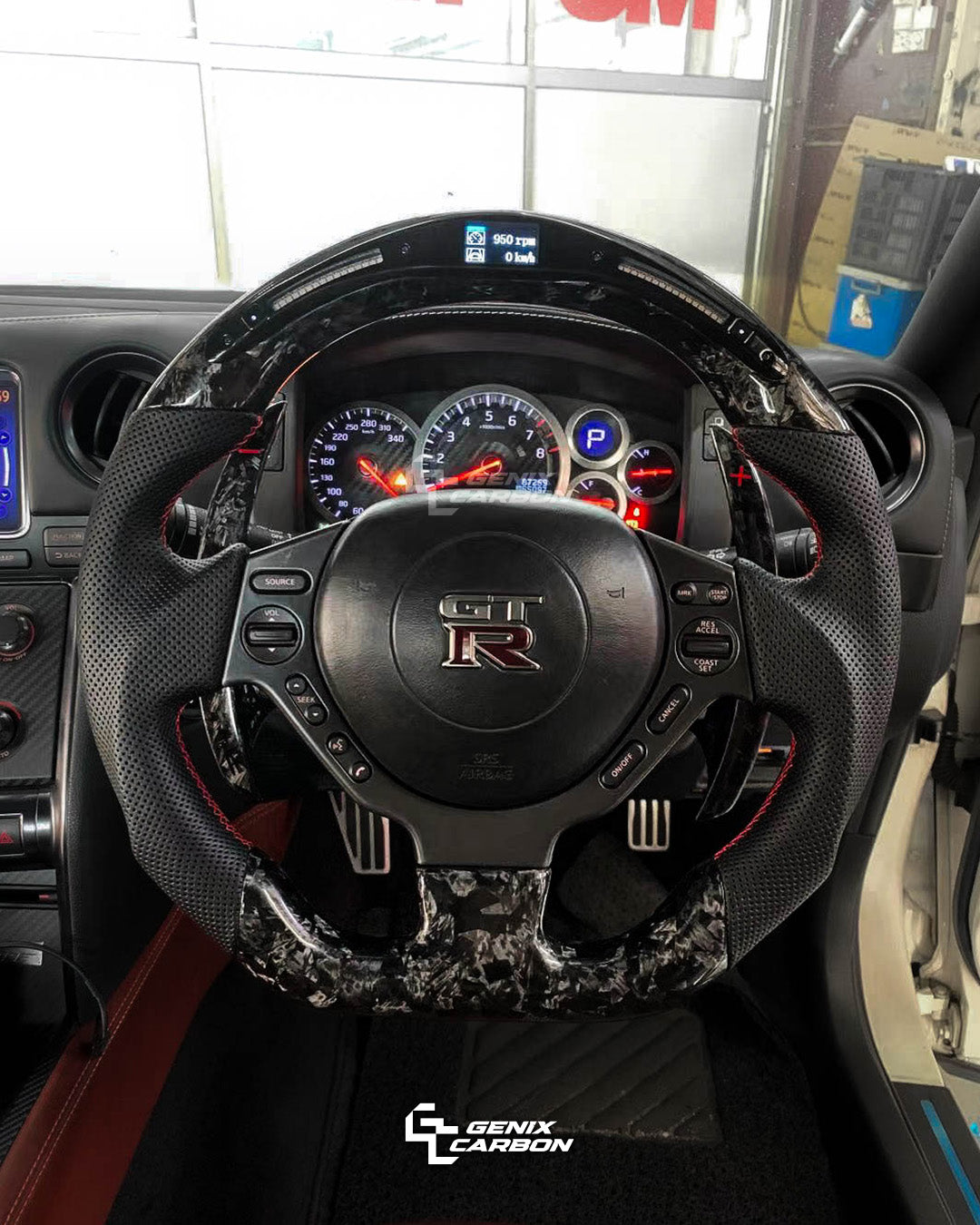 Nissan GTR R35 2008+ Carbon Fiber Steering Wheel