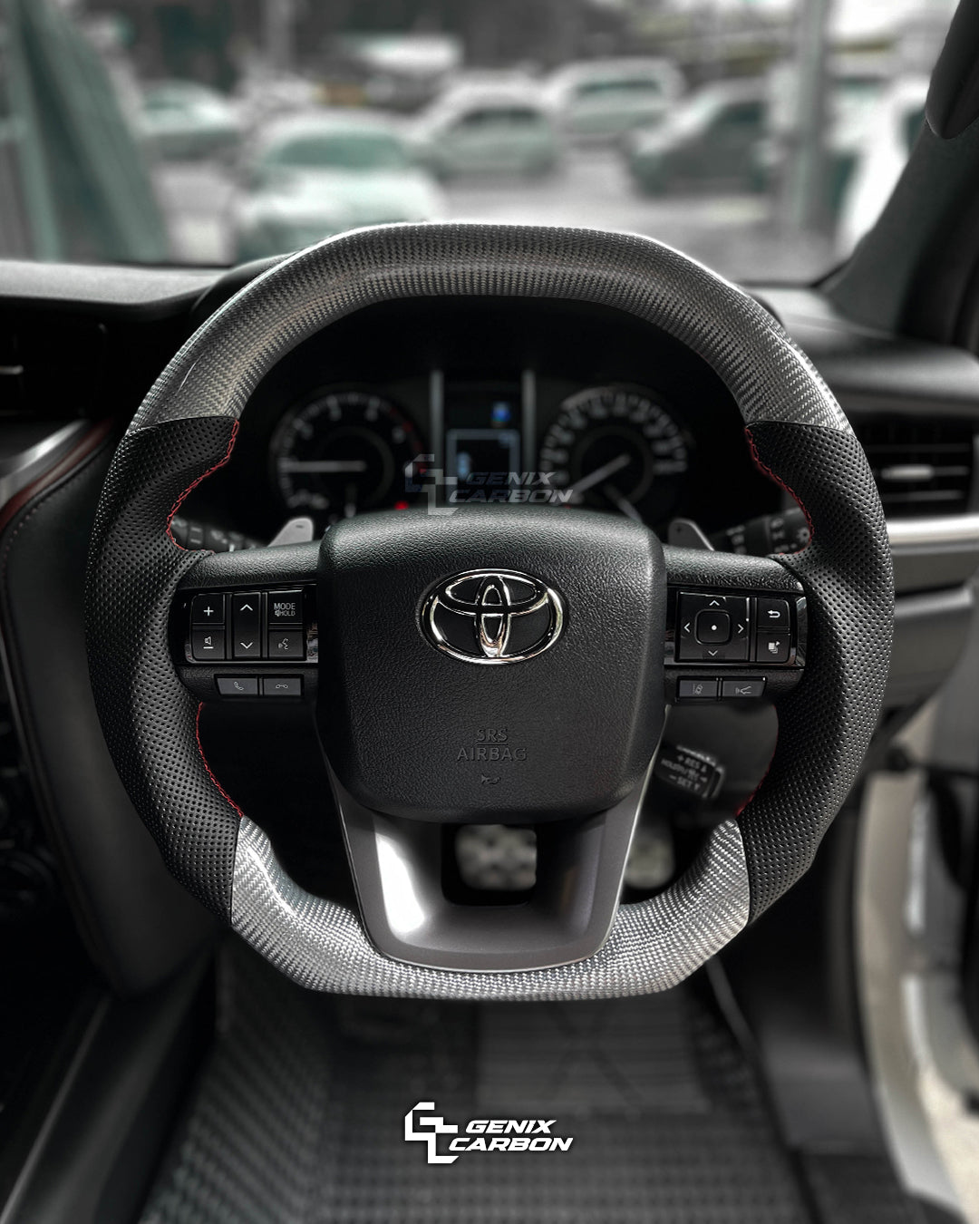 Toyota Hilux 2015+ | Fortuner 2015+ Carbon Fiber Steering Wheel