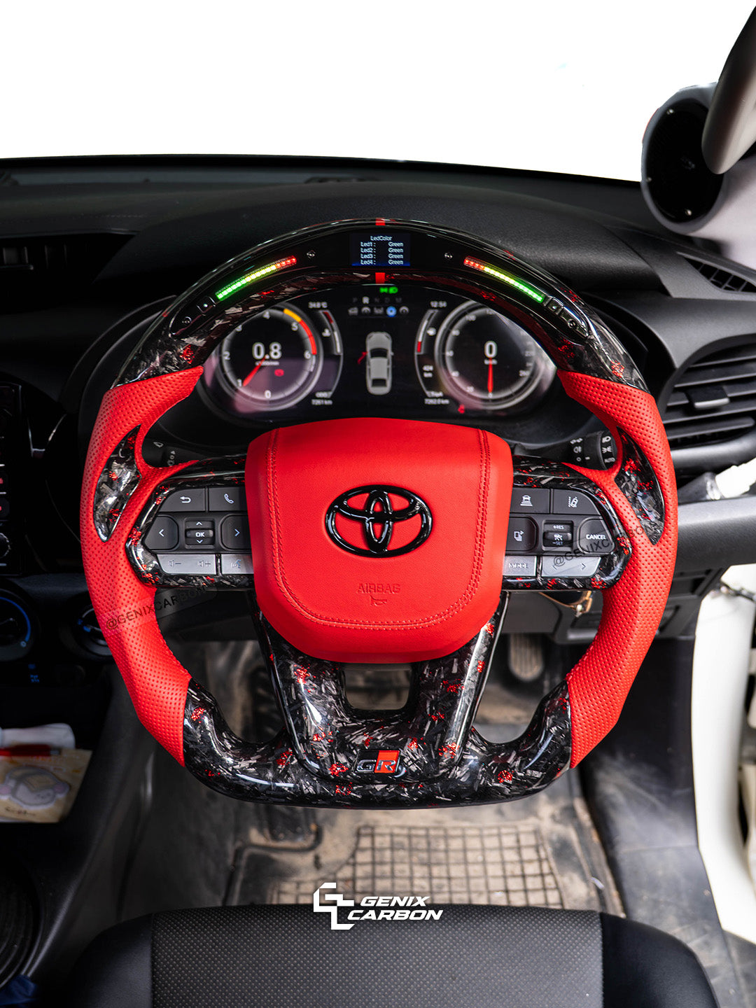 Toyota Landcruiser 2022+ Custom Carbon Fiber Steering Wheel (Retrofittable for most Toyota models)