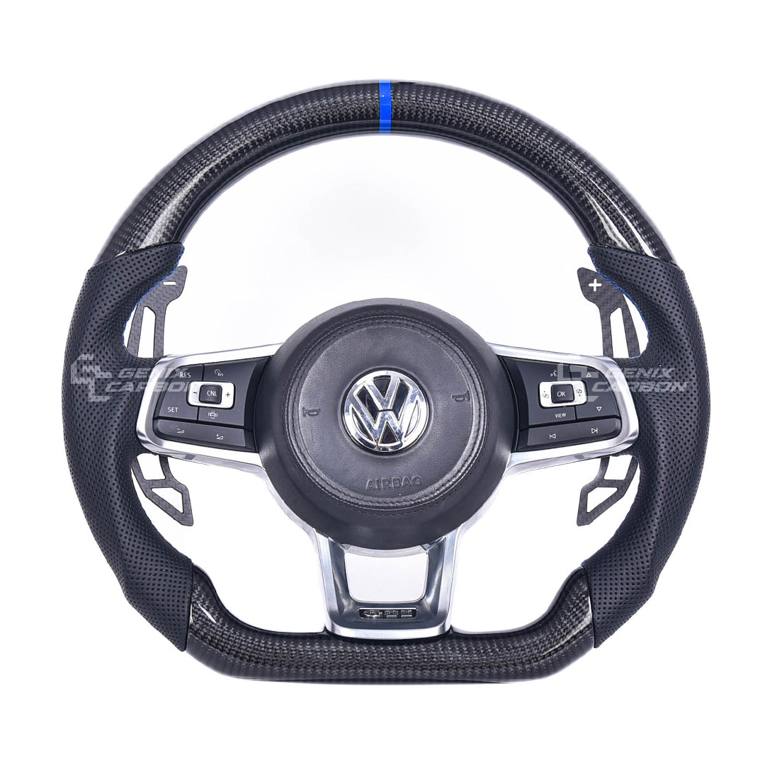 Magnetic Carbon Fiber Paddle Shifters for Volkswagen Golf MK8 MK7 GTI/R Steering Version